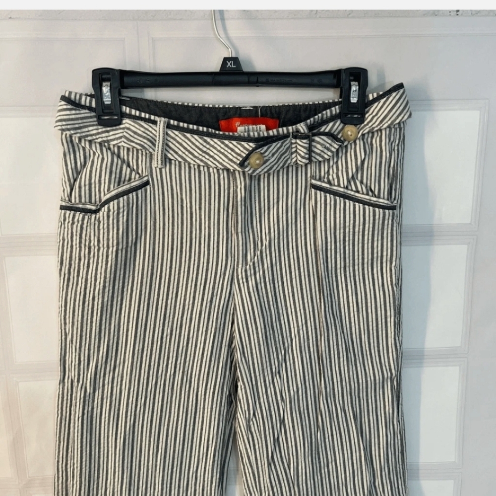 Cartonnier Black and White Striped Women's Trousers NWT - Picture 2 of 3